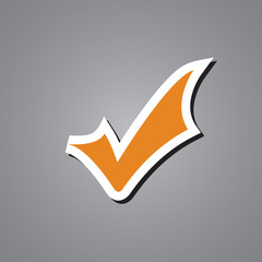 icon busines orange stiker