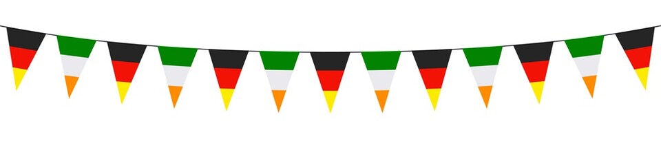 Banner. Garland, pennants. Germany, Ireland