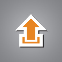 icon busines orange stiker