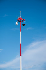 Weather data collector. Pillars of the weather forecast. Science measurement. Weather polar.