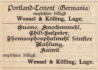 Wesel K&ouml;lling Lage 1889