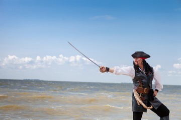 Fototapeta premium Pirat na wybrzeżu