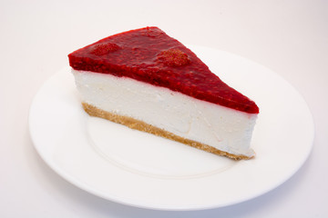 Sweet raspberry cheesecake