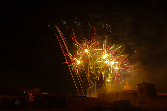 Giochi pirotecnici festa di Santa Venera ad Acireale