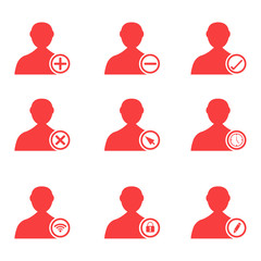 Vector people icons set