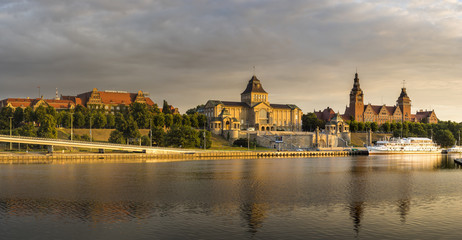 Panorama of Old Town in Szczecin,Poland
