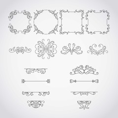 Calligraphic frames and ornaments