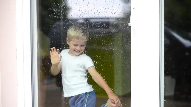 Boy Staing Inside House