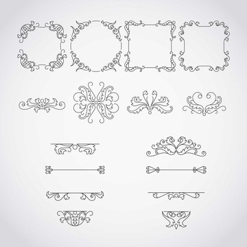 Calligraphic frames and ornaments