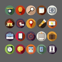 Assorted round icons
