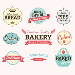 Vintage bakery labels