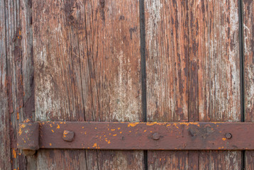 chipped paint on old wooden the door, perfect background for your concept or project