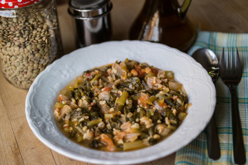 Turkish Traditional Purslane Food / Semizotu.