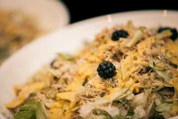 Salad on a plate