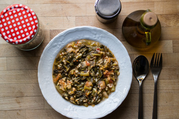 Turkish Traditional Purslane Food / Semizotu.