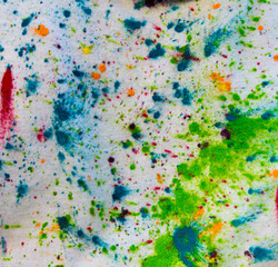Obraz na płótnie Canvas Multicolored dry paint on the cloth