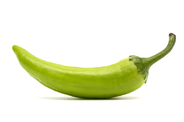 Hot pepper on a white background