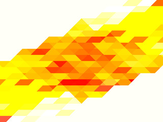 Yellow red mosaic on a light background