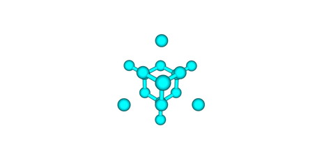 Diamond structure isolated on white.