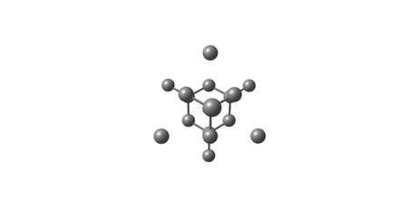 Diamond structure isolated on white.