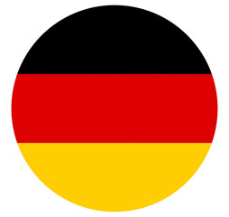 Round Flag of Germany