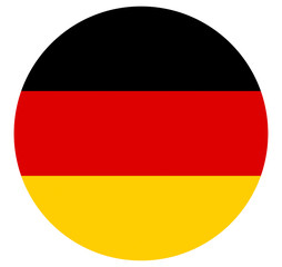 Round Flag of Germany