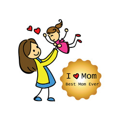 Children's drawings idea design concept love mom for Mother's day