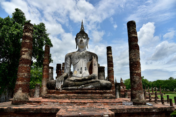 Obraz premium Sukhothai Historical Park, former capital city of Thailand