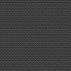 3d Black Elegant Seamless Pattern