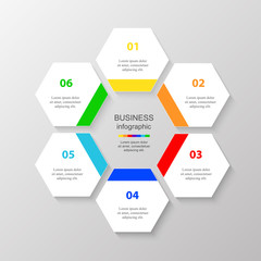 Vector business template for presentation.