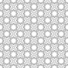 Delicate Seamless Pattern in Arabian style with stars