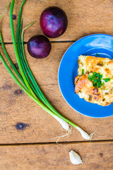 zucchini with egg and cheese