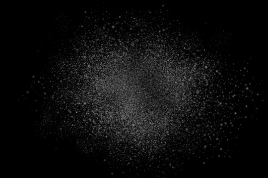 Black and white abstract powder explosion background