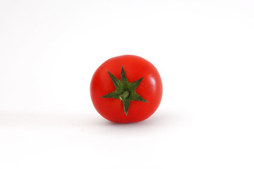tomato top view isolated on a white background 