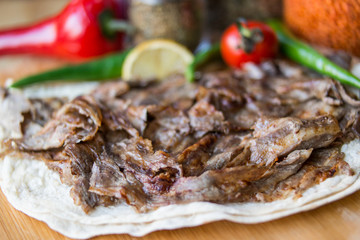 Turkish Doner Kebab Portion