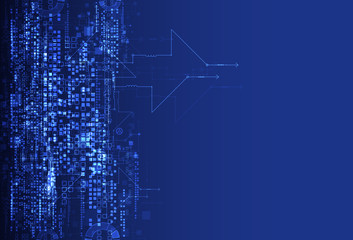 Abstract futuristic circuit board background.