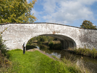 Bridge over Trent and Mersey canal in Cheshire UK