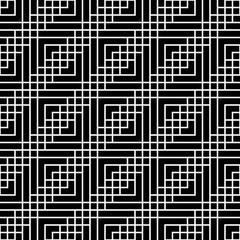 Abstract geometric black and white hipster fashion pillow grid pattern