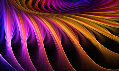 Abstract fractal. Fractal art background for creative design. Decoration for wallpaper desktop, poster, cover booklet, card. Psychedelic. Print for clothes, t-shirt.