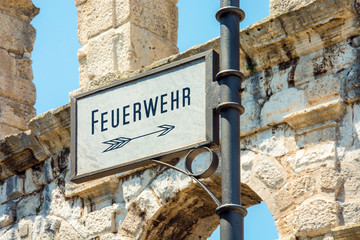 Schild 115 - Feuerwehr