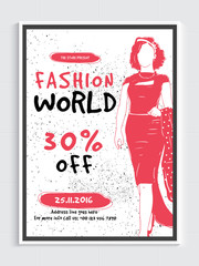 Fashion Sale Poster, Banner or Flyer design.