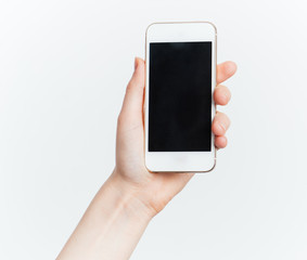 
mobile phone in the hands