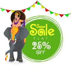 Onam Sale Poster, Banner or Flyer design.