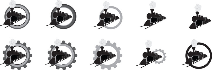 Steam locomotive logo © vittallen