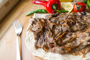 Turkish Doner Kebab Portion