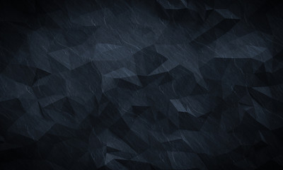 Obraz premium Abstract textured modern dark polygonal wall
