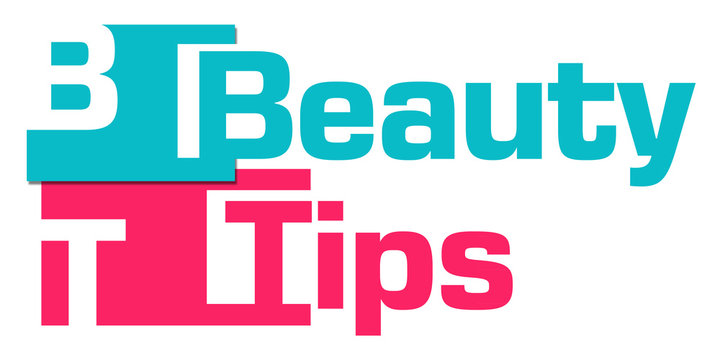 Beauty Tips Turquoise Pink Stripes 