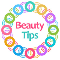 Beauty Tips Colorful Rings Circular 