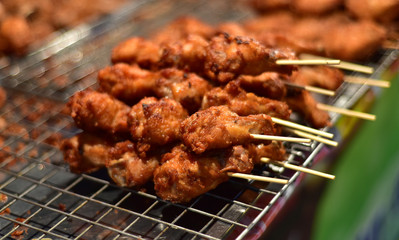 Street Food. Chicken Fried