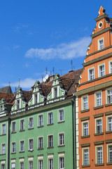 Fototapeta premium Architecture of the Market square in Wroclaw, Poland. 